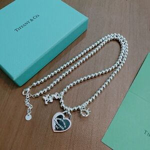 Tiffany & Co. Silver Heart Charm Necklace